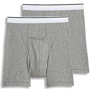 Jockey Men's Underwear Pouch Boxer Brief - 2 Pack, Grey Heather, XL