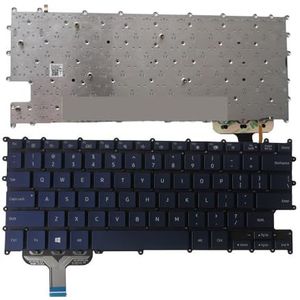 US KR Verlicht toetsenbord voor Samsung 930SBE K01 Notebook 9 Pen 13.3 NP930SBE-K01 Engels Koreaans blauw wit(US blue)