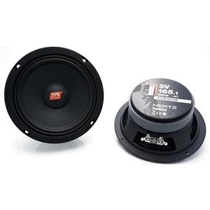 Hertz SV 165.1 - SPL-midrange-paar 165 mm voor auto met hoog geluidsdrukvermogen, robuuste constructie, max. 400 W