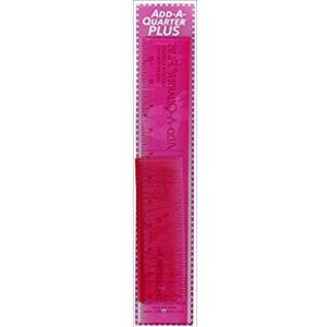 CM Designs Add-A-Quarter Combo Ruler, Pink