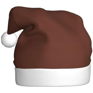MYGANN Licht Kastanje Bruin Unisex Kerst Hoed Voor Thema Party Kerst Nieuwjaar Decoratie Kostuum Accessoire