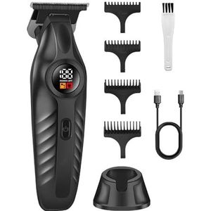 Tondeuse voor mannen, tondeuse Zero Gap Clipper Draadloze USB Opladen Digitale Display Mannen Baard Trimmer