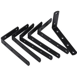 Ayztantine - Leuning Rail Beugels - RVS - 90 Graden Hoek Beugel - 6 Stuks