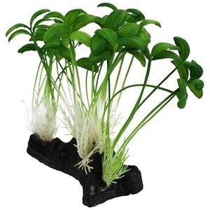 Komodo Reptiel Terrarium Sprouts Realistische Planten | Natuurlijk ogende Kunstmatige Aquarium Ornament & Habitat Decoratie Accessoire met Verzwaarde Base