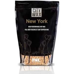 NEW YORK CITY WAX Premium wax voor ontharing 1 kg - Zachte wax voor het hele lichaam vanaf 2 mm haarlengte met waxbonen van professionele kwaliteit