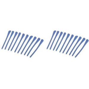 2 Set van 10 Stuks Siliconen Brillen Tempel End Tips Oor Sok Buizen Vervanging Blauw