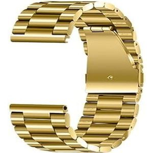 Horlogebanden Horlogebanden Roestvrij Stalen Horlogeband Heren Dames Quick Release Horlogeband Metalen Polsband Zilveren Vervangingsband Man vrouw (Color : Gold, Size : 20mm)