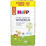 Hipp Baby zachte luiers Junior 5 Jumbo (11-17 kg, maat 86-104), 186 stuks