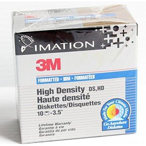 Doos met 10 3,5-inch Disketten 135 TPI 1.44 MB DOS-geformatteerd