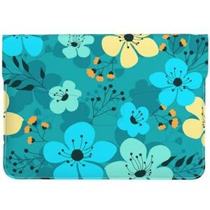 Lente Bloemen Naadloze Patroon, Lederen Laptop Sleeve, Notebook Tas Laptop Case Sleeve Tablet Aktetas