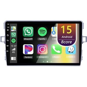 Android Radio voor Toyota Verso 2009-2018, 9 inch Touchscreen Autoradio met Wireless CarPlay Android Auto Bluetooth WIFI(4Core(1+32GB))