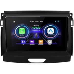 TrailMax Android autoradio, 9 inch, voor Ford Ranger 2015-2020 met GPS-navigatie, bluetooth, achteruitrijcamera, stuurbediening (A1700 8 Core 4G + wifi 8G+128G)