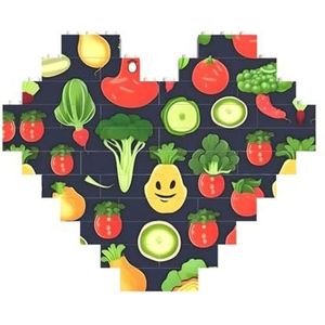Cartoon groente fruit leuke puzzel - een boeiende hersenstimulator voor familie vrije tijd en entertainment
