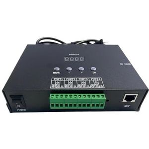 Controller Artnet Pixel 4096 H806SA 4 poorten voor SPI DMX512 WS2811/2812 UCS1903 TM1914 LED-strip ondersteunt SD-kaart