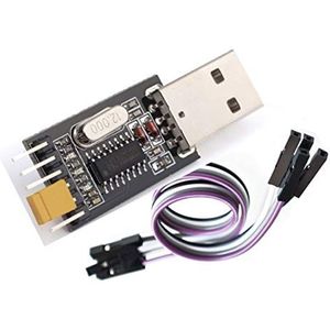 TECNOIOT USB naar TTL converter UART module CH340G CH340 3,3 V 5 V switch + kabel