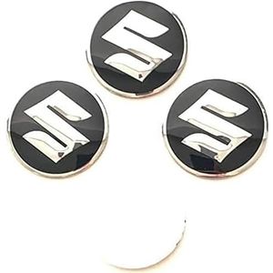 SJZZJMZ 4 stuks auto naafdoppen voor Suzuki 55mm auto wielnaafdoppen wieldoppen vervangende naafstickers