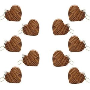 A Plus+ 10 Pack USB Flash Drives 16GB Houten Hart USB Memory Stick