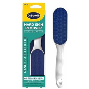 Dr. Scholl's Nano glazen voetvijl - harde huidverwijderaar, duurzame voetschrobber, zachte gladde voeten