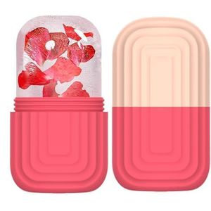 JOYOYAMA Siliconen ijsroller voor gezicht en ogen, ijs-gezichtsroller, schimmelmassage, gezichtsverzorging, gezichtsverzorging, gereedschap voor het opfleuren van gezicht, verstevigt de huid,