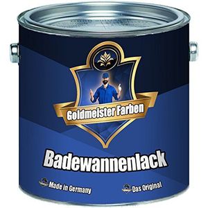 Goldmeister Farben Badkuiplak, 2 componenten, kleurkeuze, set met coating voor keramiek, emaille, acryl, badkuip, porselein, staal, tegels, kunststof (1 l, wit)