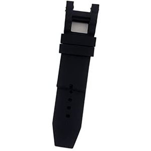 INEOUT 28mm zwart comfortabele siliconen horlogeband vervanging armband compatibel met Invicta Subaqua Noma III 5 0mm horlogeband waterdichte riem