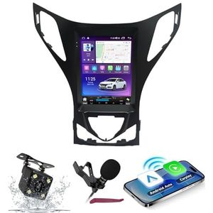 Android 14 Autoradio Navi voor H-yundai Azera (2011-2012) 9.7 ""Vertical Screen Multimedia Player met Wireless Carplay GPS Navigation Bluetooth 5.0 HIFI FM Radio 5G-WiFi SWC MIC,M400s