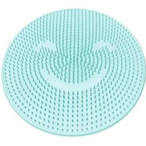 Rugmassager Met Warmte Siliconen badmassage kussenborstel for luie wasvoeten schoon dode huid badkamer artefact back kussen douche voet 31cm ronde Shiatsu Massagekussen (Size : Blue)