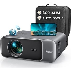 YABER - V9 - Draagbare Projector - 1080p - 20.000 Lumen - Wifi6 - Bluetooth - 4K Video