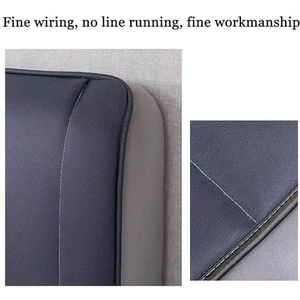 Universele hoofdbordhoes, PU-leren hoofdbordhoes, hoofdbordhoes, waterdichte hoofdbordhoezen, for verschillende hoofdborden, alles-inbegrepen(Gray,200CM)