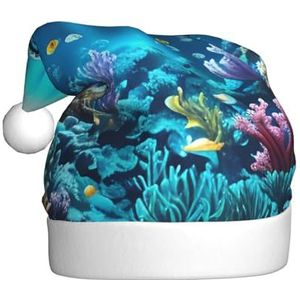MYGANN Submarine Coral Rays Unisex Kerst Hoed Voor Thema Party Kerst Nieuwjaar Decoratie Kostuum Accessoire
