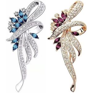 Dames Broche, Diamant Broche, Fashion Crystal Flower Broche Pin, Sieraden, Dames Meisjes Cadeau