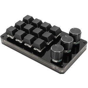 BROLEO 12 Toetsen Mini Toetsenbord Bedrade Verbinding Gratis Bediening Macro Mechanische Toetsenbord Blauwe