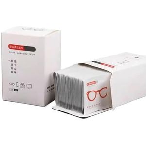 SliWegwerp afvegen papieren glazen natte handdoek spiegel doek ogen veeg mobiele telefoon scherm lens professionele hoogwaardige artefact (100 stuks)