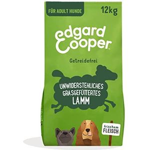 Edgard & Cooper Hondenvoer, droog, graanvrij, hypoallergeen hondenvoer voor volwassenen en volwassenen, natuurlijk 12 kg lam met veel vers vlees, smakelijke en evenwichtige voeding, mono-proteïne