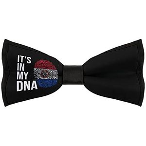 It's In My DNA Paraguay vlag elegante vlinderdassen voor mannen verstelbare voorgebonden vlinderdas stropdassen voor zakelijk dagelijks feest