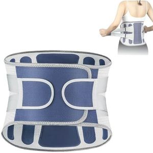 OIFAODAO, Lendensteun Verstelbare taille Toermalijn Zelfverhitting Magnetische therapie Taillesteunriem Massageband heren dames ，Rugsteun(Blue Gray,XXLarge)