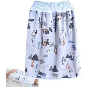 Volwassen Incontinentie Rok, Wasbare Ademende Lekvrije Volwassen Luier Rok voor Kinderen Mannen en Vrouwen, Herbruikbare Luier Lekpreventie, Gemakkelijk Te Dragen en af te Nemen