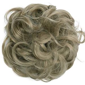 CAISHA XL Haarstukje Haarwokkel Bruids Kapsel Opgestoken Volumineus Gekruld Knoet Natuurlijk Blond G14E