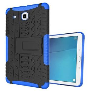 Case Geschikt for Samsung Galaxy Tab E 9.6 ""SM-T560 T561 T565 T567 TPU + PC Tablet Cover Case (Color : Blue, Size : SM-T560 T561 T565)
