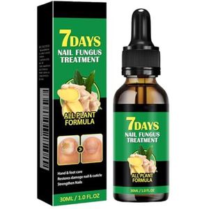 LYEAA Nagelschimmelbehandeling, 7 dagen nagelschimmelbehandeling, teennagels, nagelriem, verzorgingsolie, gember, nagelserum, nagelversterkingsolie voor beschadigde nagels
