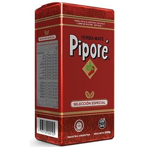Pipore Yerba Mate Thee Especial 500g + Gift Sample (40g):Rijk aan antioxidanten en vitamines, versnelt de stofwisseling, suikervrij | Argentinië