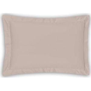 Magano® Luxe kussensloop 50x70 Taupe | Bamboe & Katoen Satijn | 400 TC Premium kwaliteit | Hypoallergeen en klimaatregulerend | 5 cm opstaande zoom | Hoofdkussensloop 50x70 cm | Beige