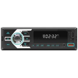 1 Din MP3 Autoradio Bluetooth Multimediaspeler Universele Auto FM USB TF AUX Power Protect Stereo Handsfree APP Vind de auto