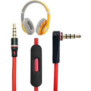 V-MOTA Audiokabel kabel draad met in-line microfoon en bediening compatibel met Beats by Dr Dre hoofdtelefoon Solo/Studio/Studio 2.0/Studio 3.0/Pro/Detox/Wireless/Mixr/Executive/Pill, 4,2 voet, 1,25 m