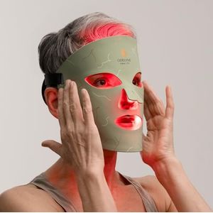 ODELYNE® Adara Lite - LED Gezichtsmasker Lichttherapie 50mW/cm², LED Masker met Infrarood-, Rood- en Blauw Licht, Anti-Aging en Anti-Onzuiverheden, FDA-gecertificeerd LED Masker