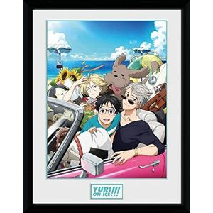 Yuri On Ice Poster Car Ingelijste Foto Voor Fans en Verzamelaars | Muur Foto's | In Een Fotolijstje 40x30 cm