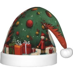 DURAGS Sneeuwpop kerstboom kinderen pluche kersthoed vakantie decoratieve hoed, ideaal voor feesten en podiumoptredens