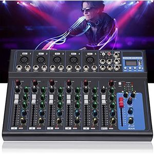 Futchoy 7-kanaals USB bluetooth mixer live studio audio mengpaneel DJ console versterker DJ mixer DJ-mengpaneel