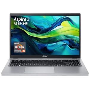Acer Aspire 3 A315-24P-R6TR, laptop 15,6 inch Full HD, AMD Ryzen 5 7520U, 16 GB RAM, 512 GB SSD, AMD Radeon Graphics, Windows 11, laptop grijs, AZERTY-toetsenbord (Frans)
