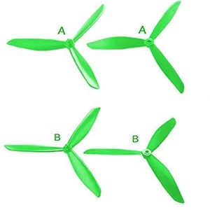 Drone Accessories For Hubsan 501S X4 for HS700 Verbeterde Triangle Vane for MJX B3 B3 PRO B2SE Rc for Quadcopter Drone (MJX Bugs 3) Reparatie Onderdelen Accessoires (Color : Green)